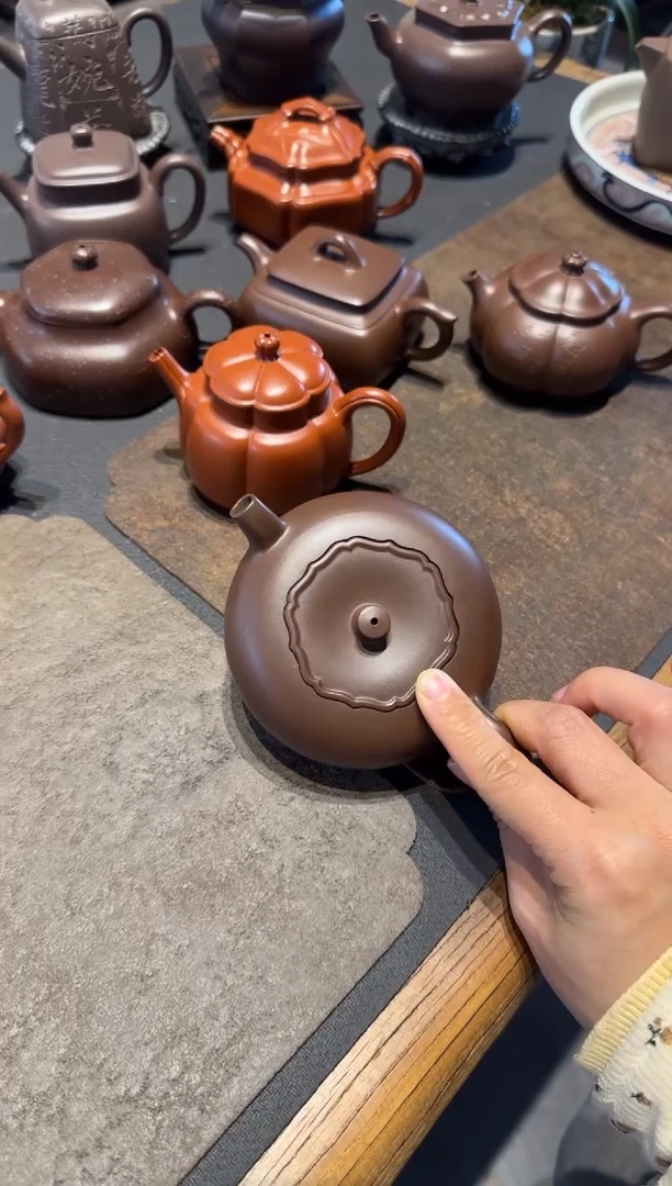 【闪购商品】紫砂茶壶柿柿如意
