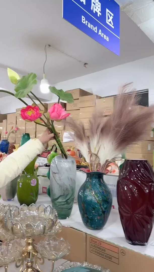 【闪购商品】无铅玻璃6只荷花