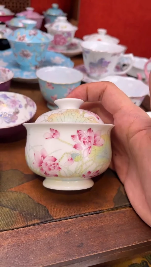 景德镇纯手绘陶瓷茶具