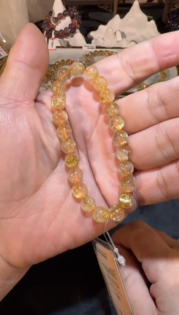 未镶嵌手串发晶SJ-845金发晶