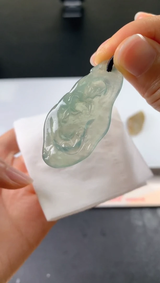 定制翡翠未镶嵌李***8毛货抛光