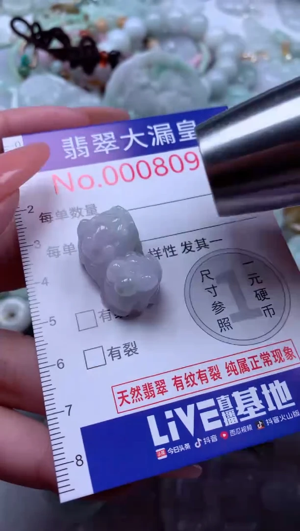 翡翠未镶嵌吊坠(不含链)8093