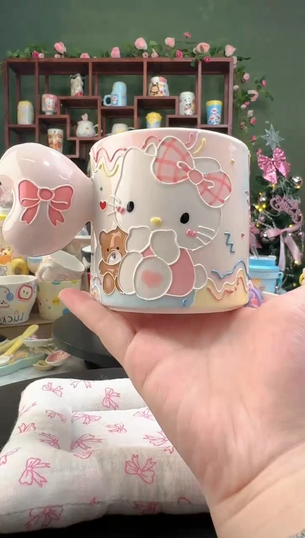 220景德镇高温陶瓷釉下彩 玉泥 kt杯子