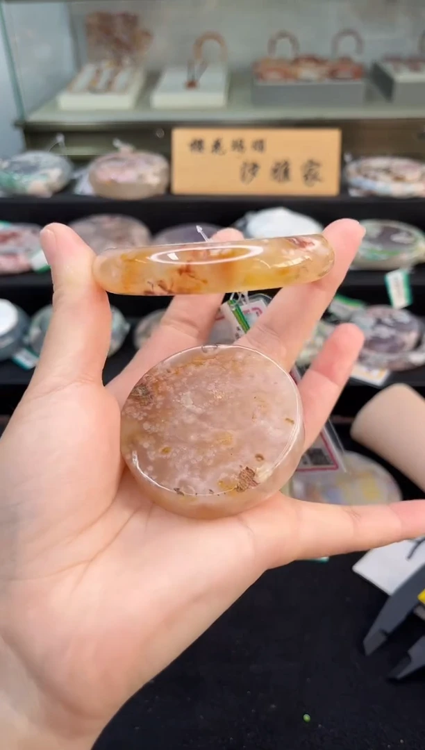 未镶嵌手镯石英质玉56圈口（赠品镯心）36863758