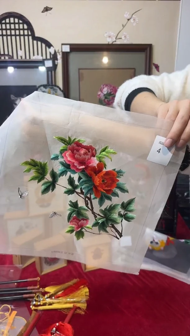 织绣精品苏绣手工刺绣，孤品绣片4