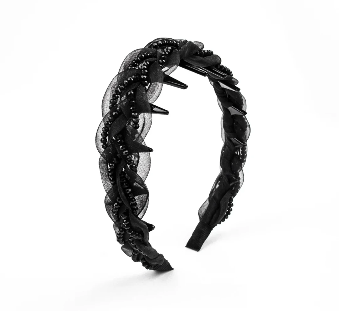 新品巴黎王妃3.0升级版宽3.5厘米防滑齿麻花辫宽边发箍百搭遮白发