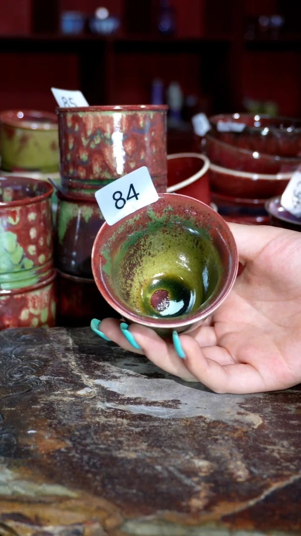 摆件精品窑变钧瓷茶器