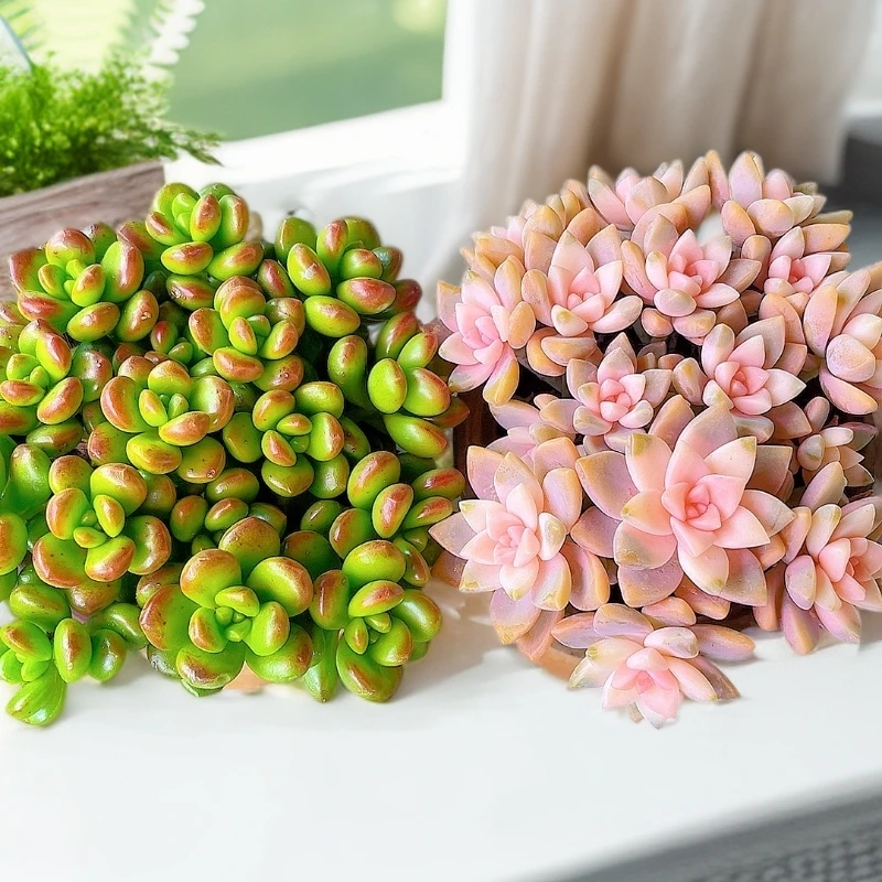 米淇家碰碰香+樱花锦多肉植物带盆