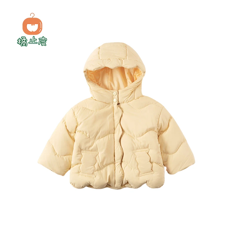 【现货】橘止皮儿童羽绒服90白鸭绒冬季新款女童保暖外套DW245803