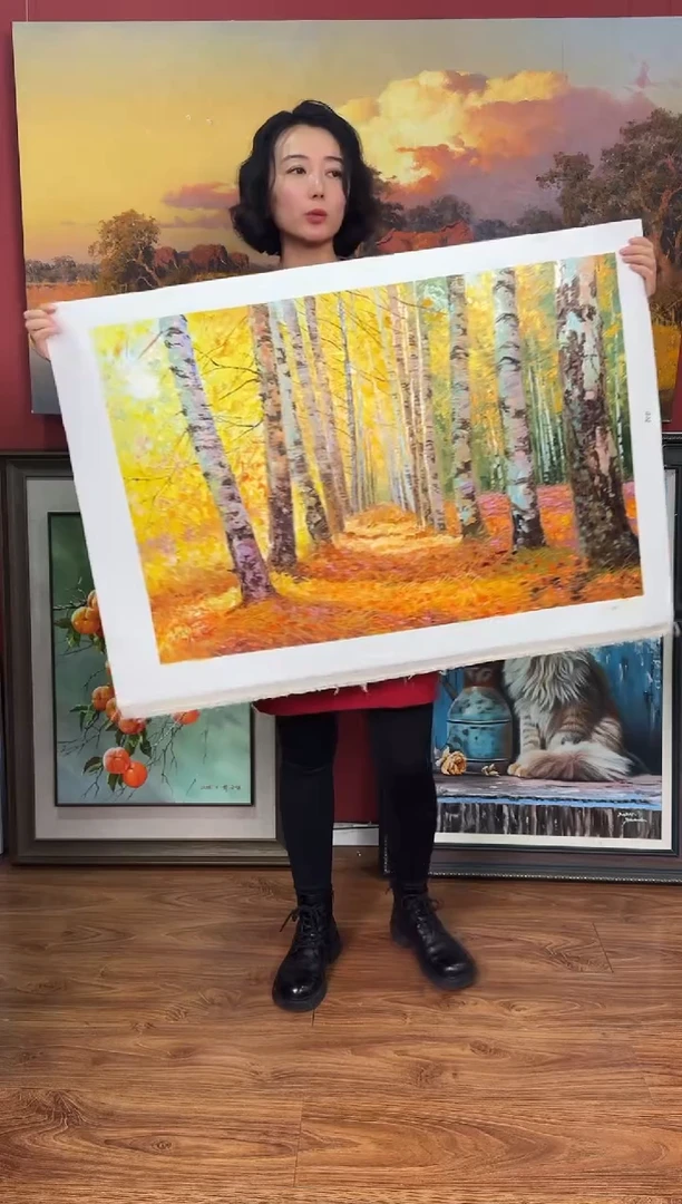 油画【63号】约90*60cm丨朝鲜原创纯手绘孤品油画丨顺丰包邮