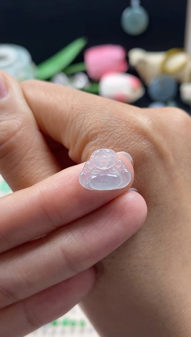 【闪购商品】翡翠颈饰未镶嵌翡翠白冰佛公