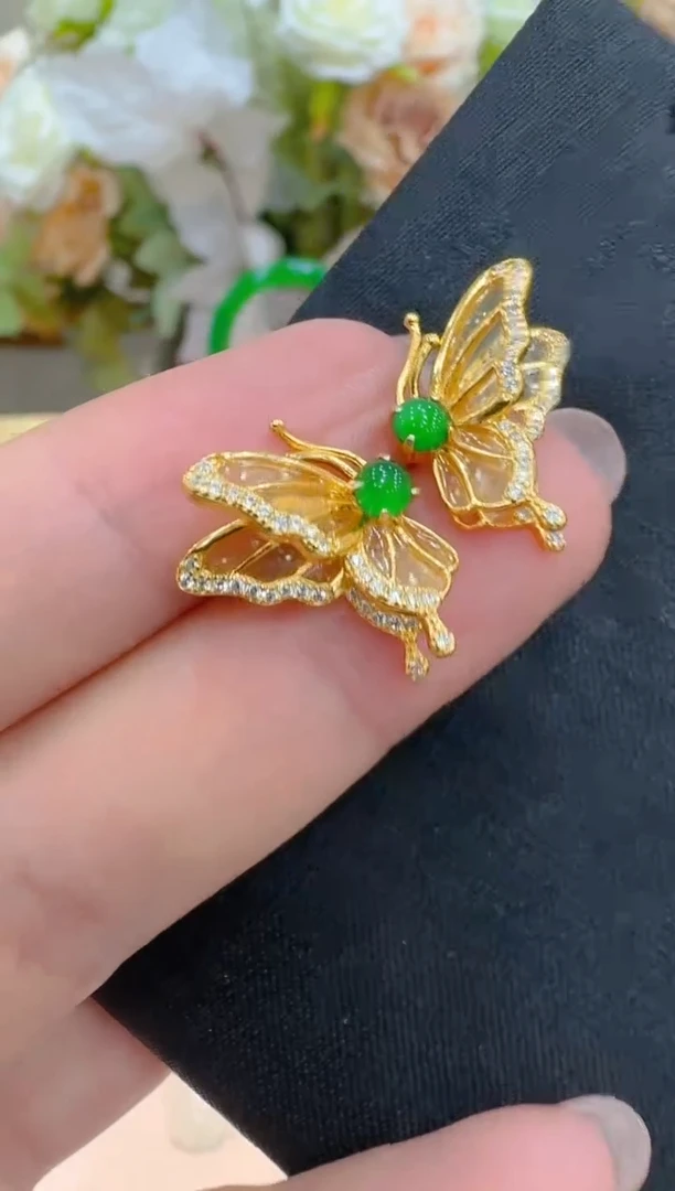 未镶嵌翡翠耳饰多样性团购发一件