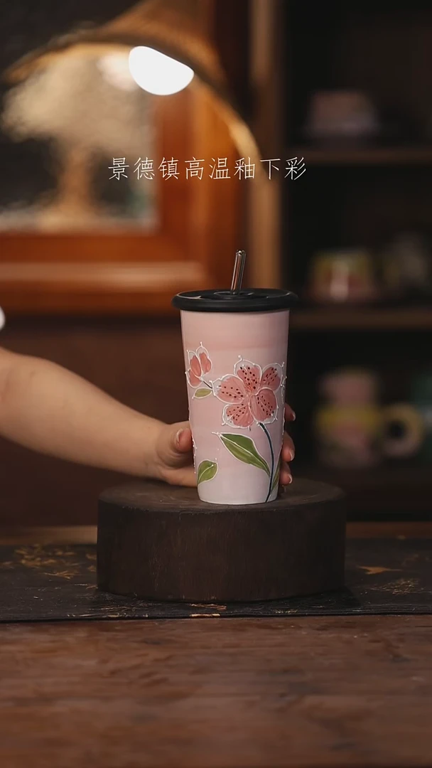 陶瓷景德镇高温釉下手绘陶瓷463