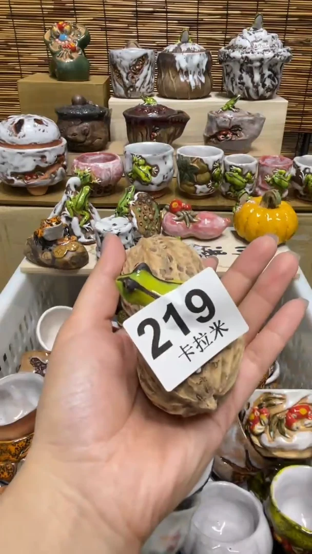 219精美粗陶手工柴烧
