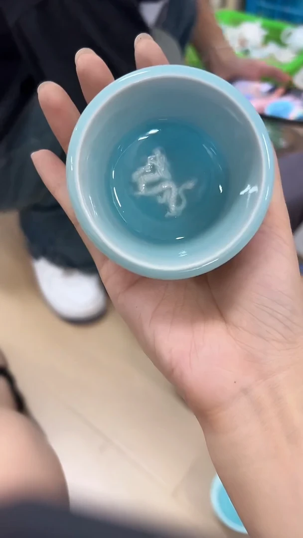龙泉云间青瓷小米茶器