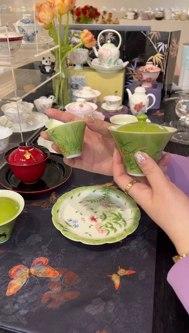 【闪购商品】盖碗+茶杯 哈哈哈哈