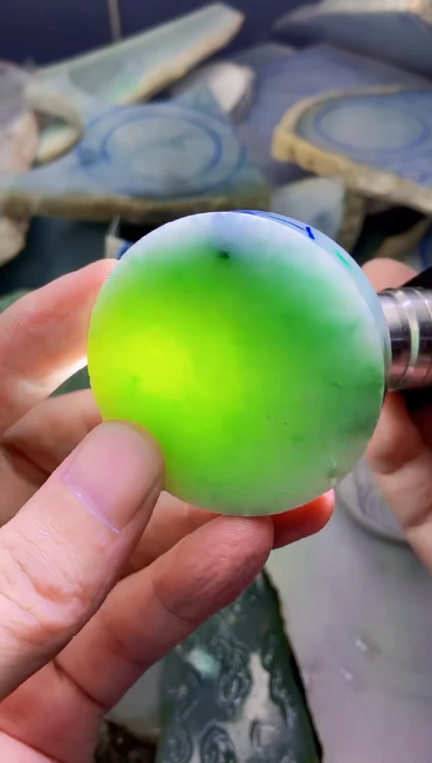 吊坠(不含链)未镶嵌翡翠缅甸翡翠镯心定制