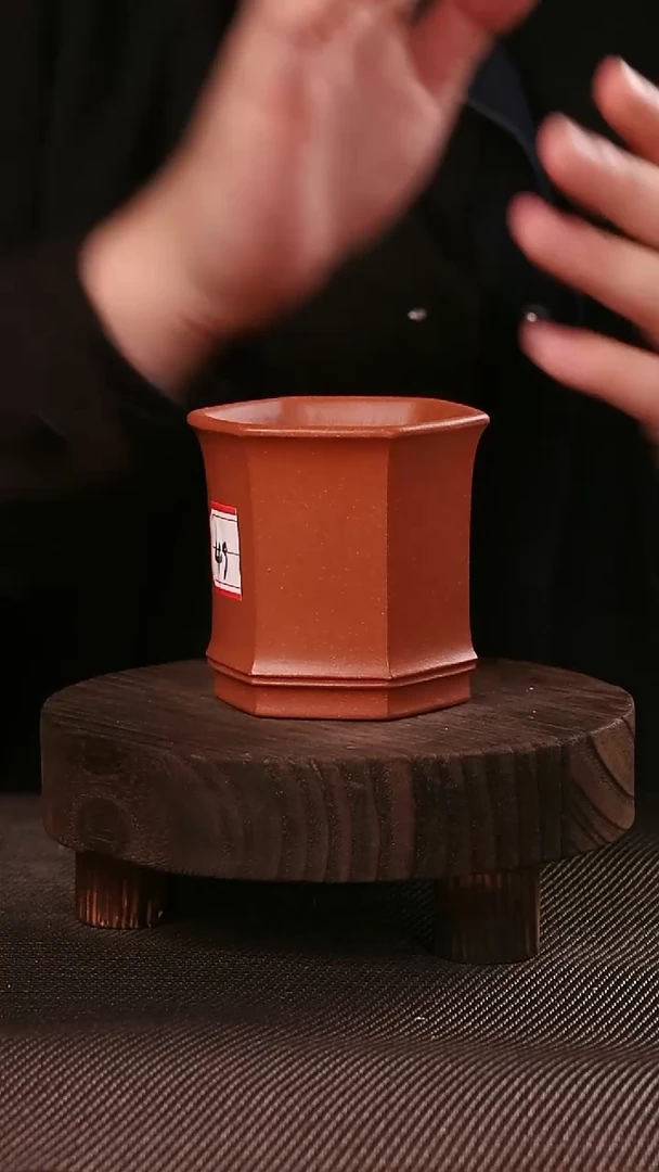 茶杯紫砂紫砂刻绘主人杯49