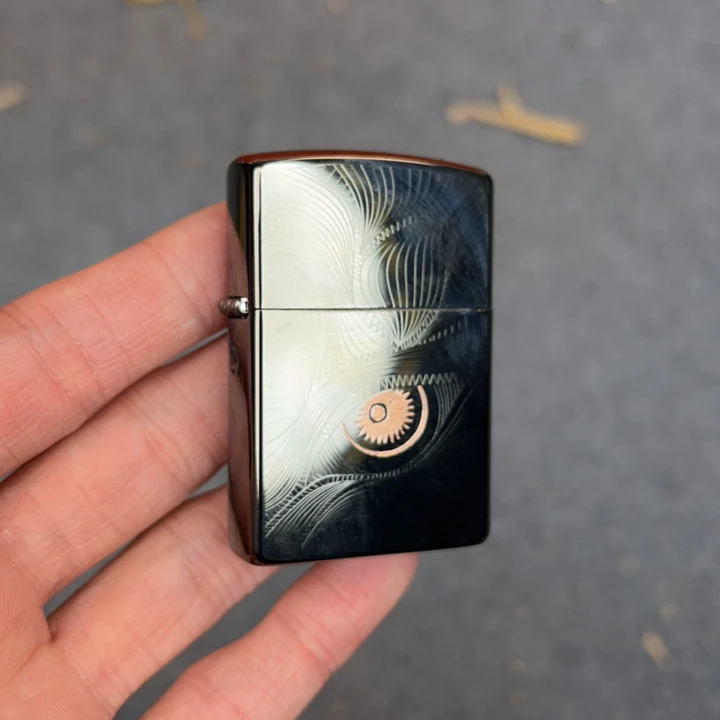 高端煤油打火机佐罗黑冰秋水含情087