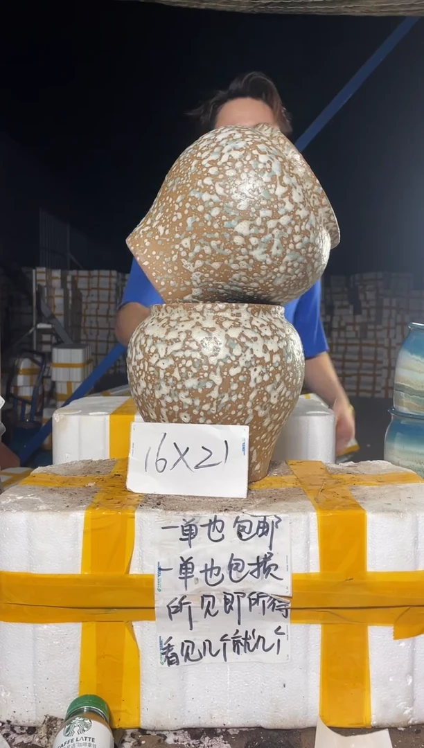 紫砂花盆紫砂花盆宜兴紫砂粗陶花盆16*21
