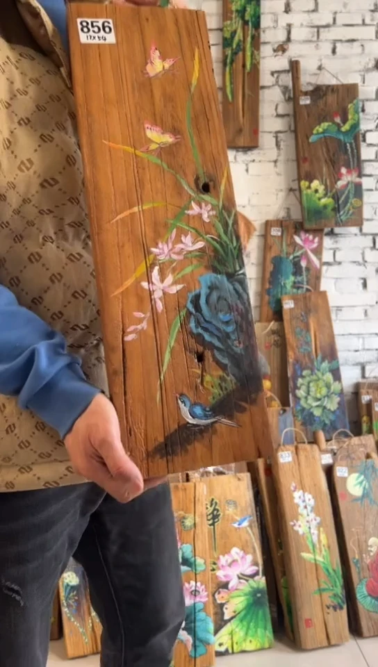 【闪购商品】桃核吊坠856号门板画