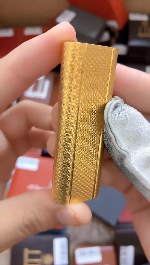 卡圆柱金编织打火机