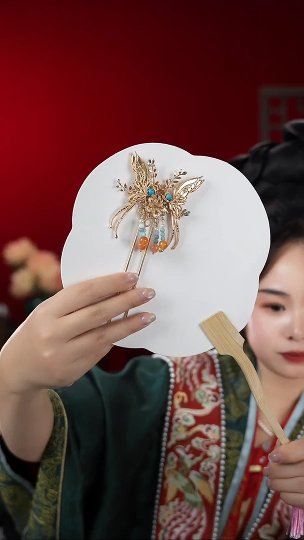 铜合金无发钗一支