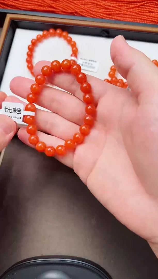 未镶嵌手串南红玛瑙保山杨柳滴水洞亮光8+