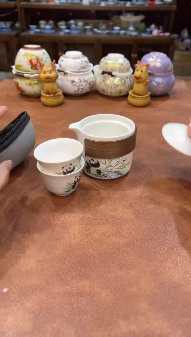 真的很便宜会开片的旅行茶具