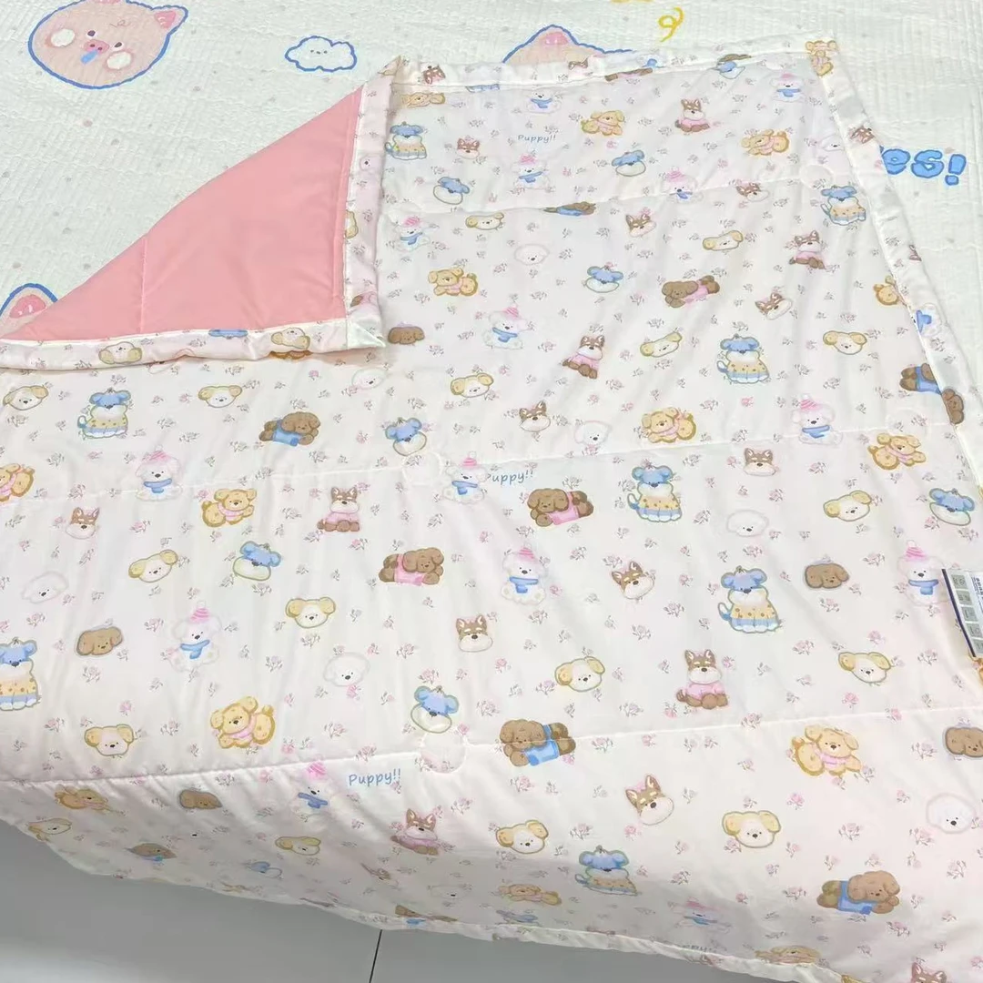 （粉色小熊）100*110cm柔软亲肤可机洗卡通大豆被