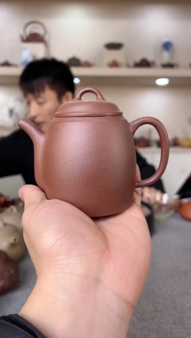【闪购商品】紫砂茶壶古秦权  紫泥 半手工