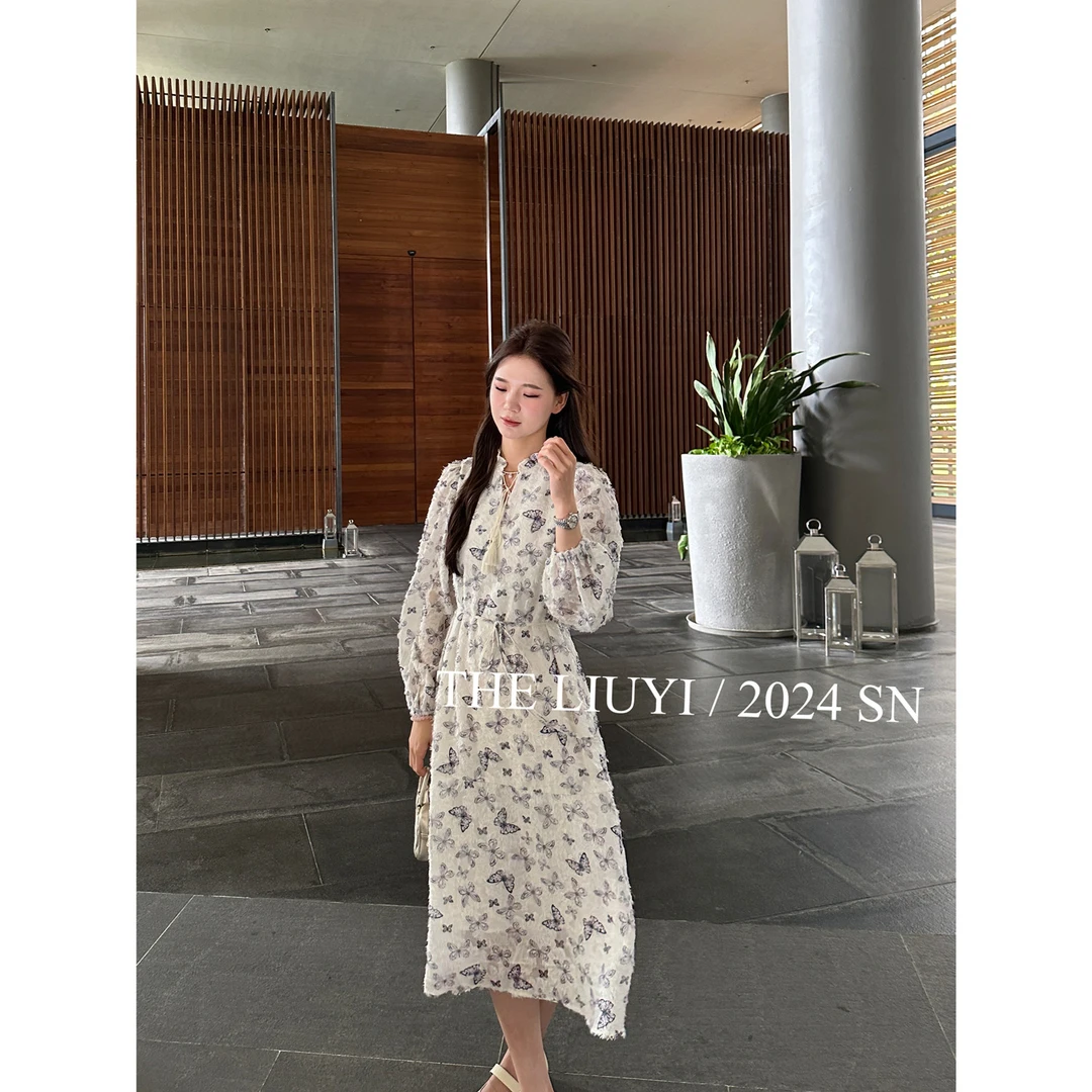 【LIUYI】紫蝶～春季重工高定蝴蝶连衣裙42257