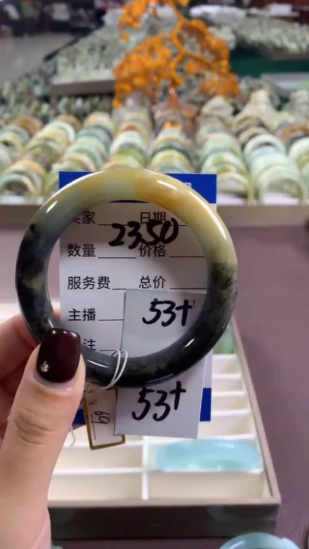 未镶嵌蛇纹石玉手镯2350