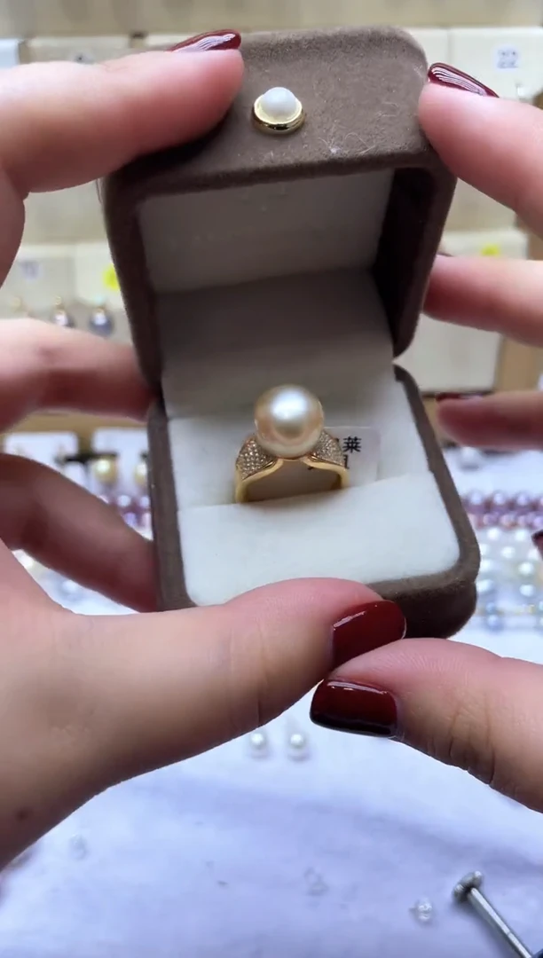 【闪购商品】海水珍珠戒指银S925镶嵌海水戒指