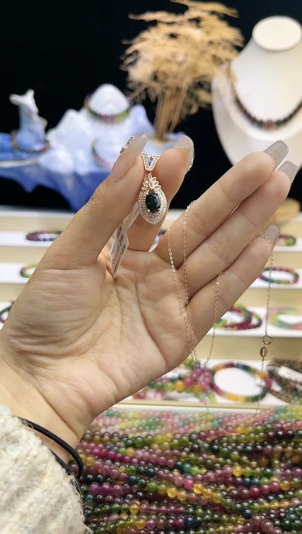 【闪购商品】碧玺/未镶嵌J碧玺吊坠多样性发货