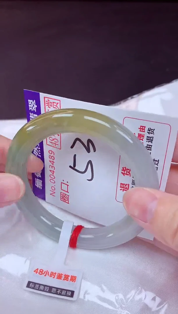 未镶嵌手镯翡翠53（48小时鉴赏期 ）