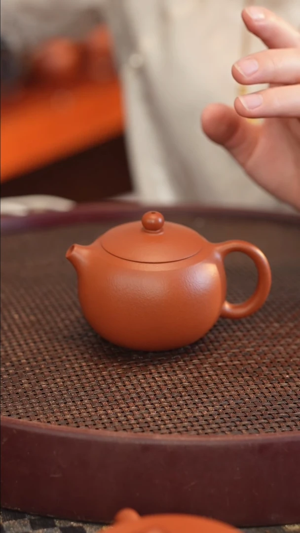 茶壶紫砂全手 大红袍 西施 170cc