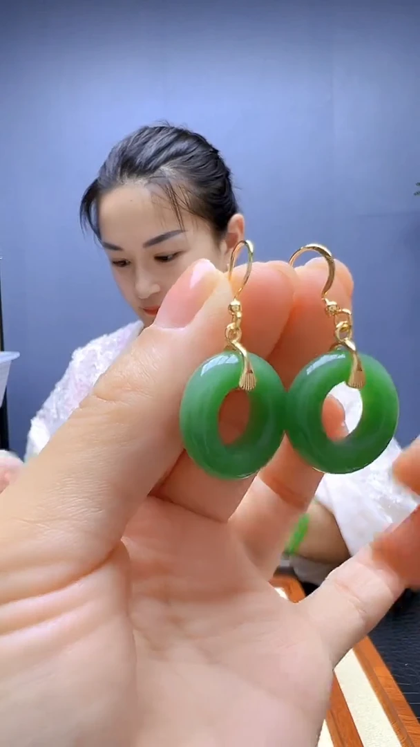 颈饰14K金镶嵌和田玉随昔diy颈饰