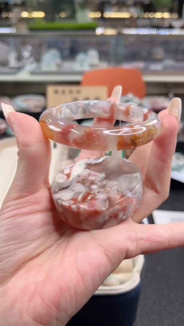 未镶嵌手镯石英质玉56圈口（赠品镯心）S9829