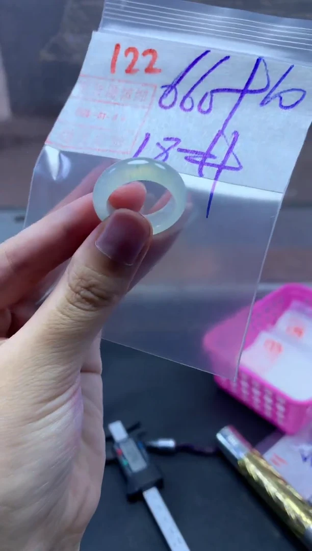 未镶嵌定制翡翠～**～戒圈18#670毛货需精细抛光