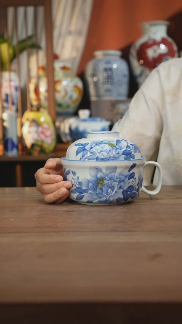瓷片 景德镇设计师釉下手绘陶瓷餐具