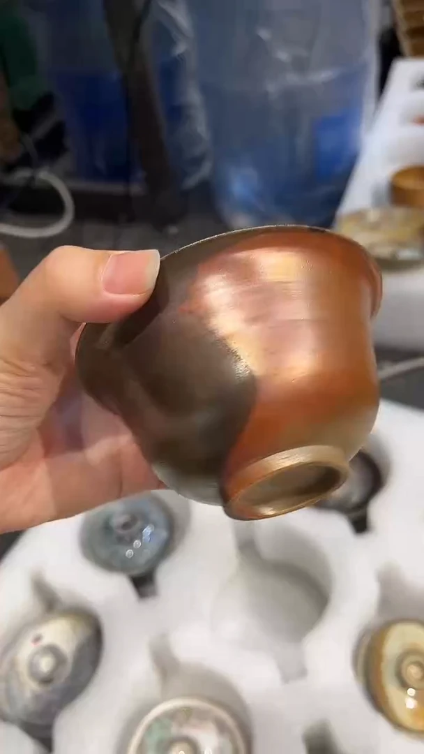 盖碗450号容量140-150ML浅黄陶泥