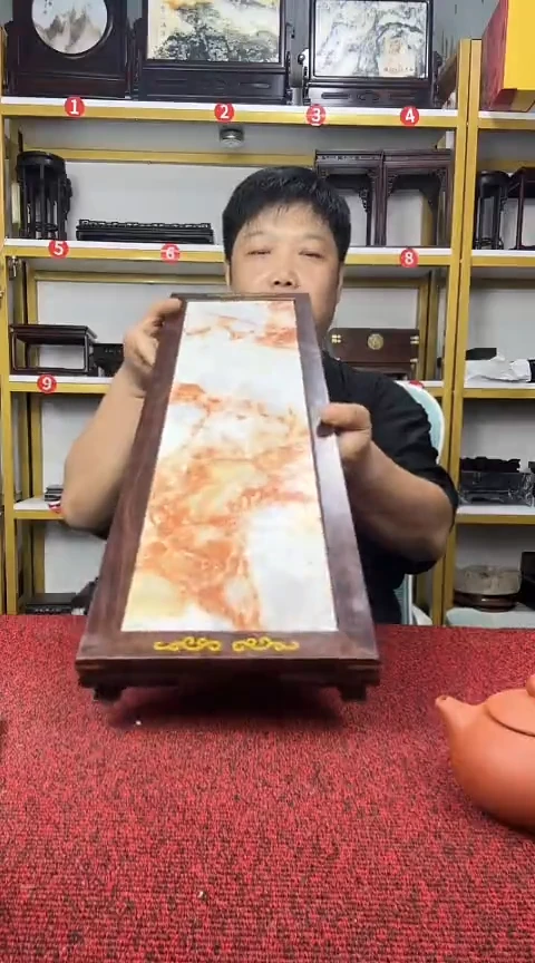 木非洲黑檀镶嵌底座59*18*4.5CM