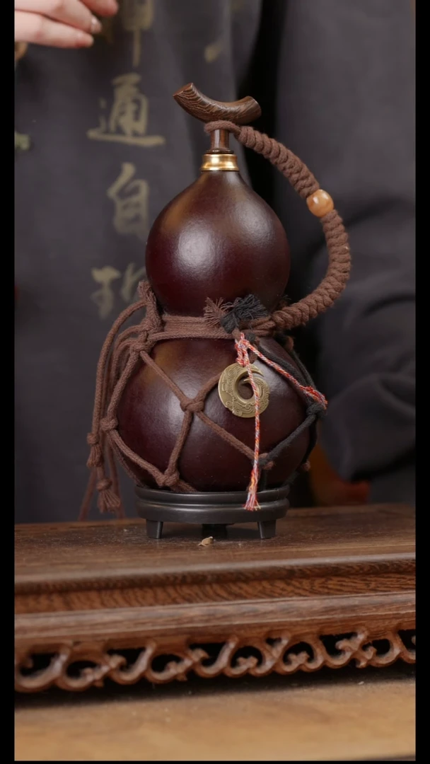 295号精品天然大漆酒葫芦一物一拍~