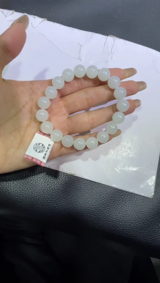 未镶嵌手链和田玉L**️天泰白玉手串（产地直发）