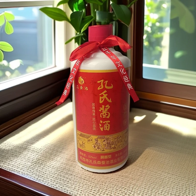 森蚕池东北纯粮酒孔氏酱酒53度酱香型500ml×6甁53%Vol500×6甁
