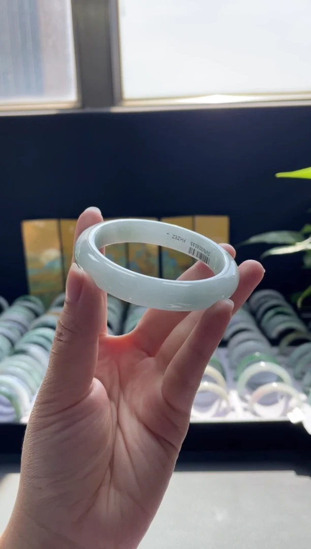 未镶嵌手镯翡翠天然缅甸A货翡翠手镯55-57圈口