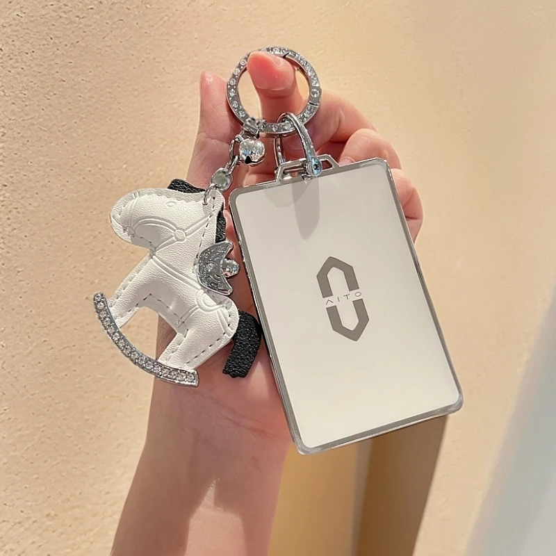 适用24款问界m7卡片钥匙套专用AITO卡包23款问界M5车钥匙壳扣男女