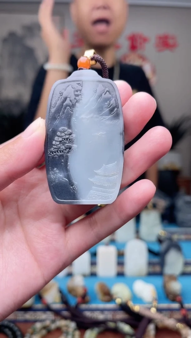 和田玉未镶嵌挂件1