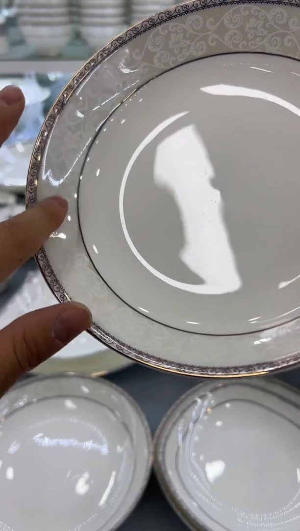 骨瓷玲珑8月光6个